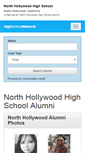 Mobile Screenshot of northhollywoodhighschoolalumni.com